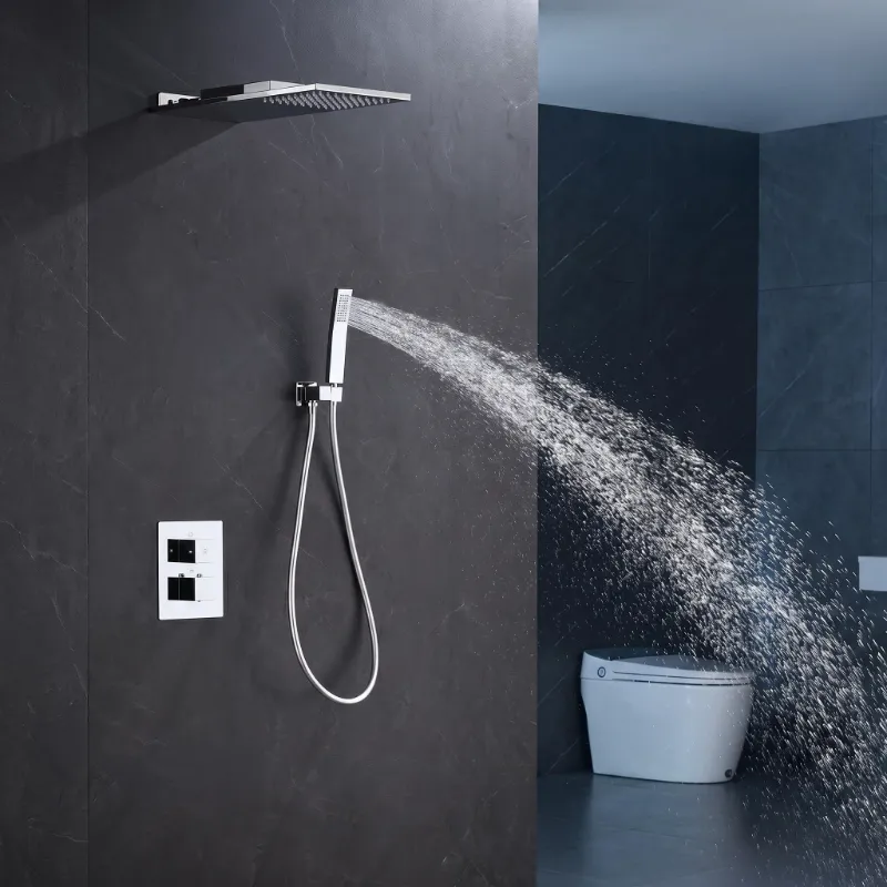 concealed thermostatic shower system
