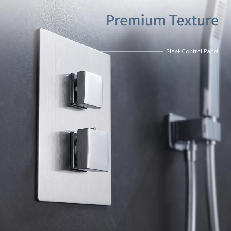 concealed thermostatic shower system